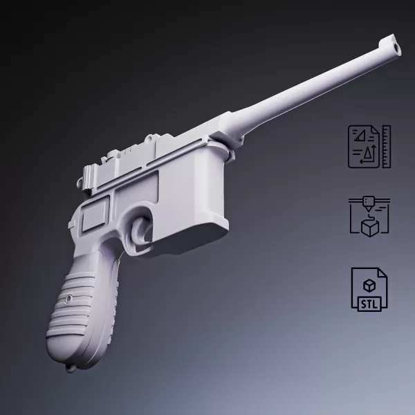 Mauser C96 Pistol #RoZ - Model preview 1