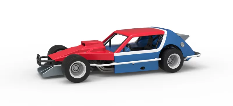 Vintage Asphalt Modified stock car V10 Scale 1:25 - Model preview 1
