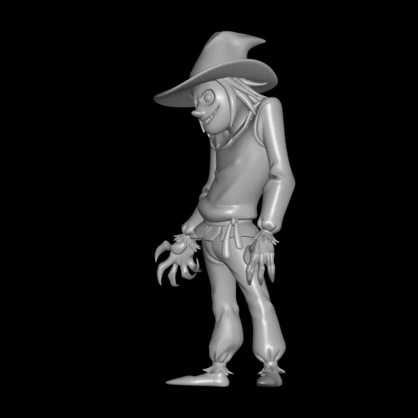 Halloween scarecrow STL File, 3D Printing Model - Model preview 2