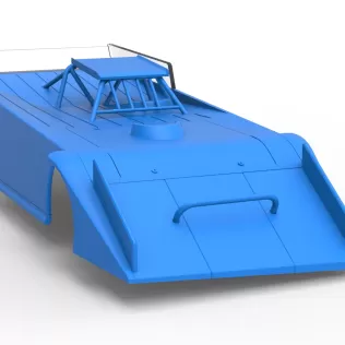 Shell of Wedge Dirt Late model Scale 1:25 - Model thumbnail 18