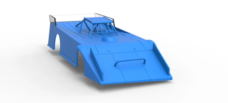 Shell of Wedge Dirt Late model Scale 1:25 - Model preview 18