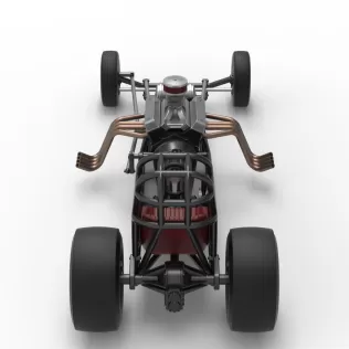 Vintage Front engine dragster Base Version 5 Scale 1:25 - Model thumbnail 15