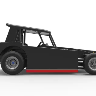 Vintage Dirt Modified stock car Version 6 Scale 1:25 - Model thumbnail 22