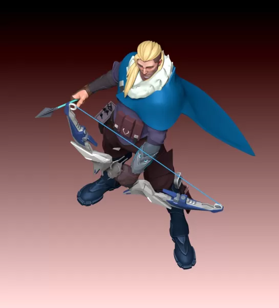Sova Valorant FanArt - Model preview 6