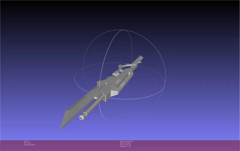Kaiju No 8 Gen Sword - Model preview 3
