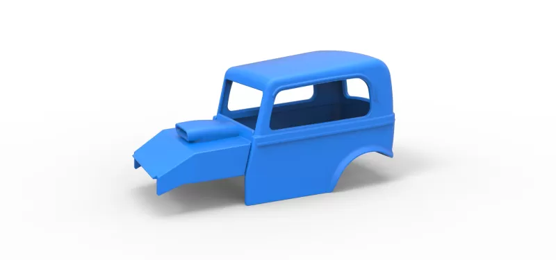 Shell of New Zealand Ministock car Scale 1:25 - Model preview 1