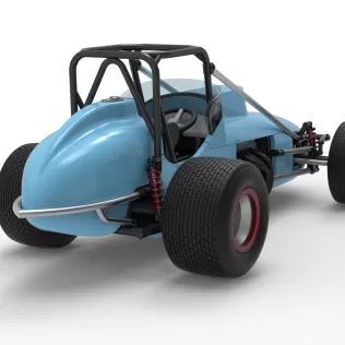 Dirt Silver Crown Champ car Scale 1:25 - Model thumbnail 18