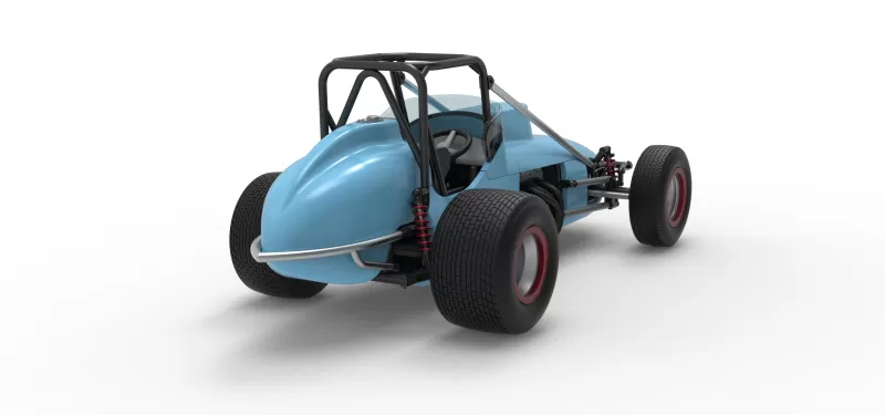 Dirt Silver Crown Champ car Scale 1:25 - Model preview 18