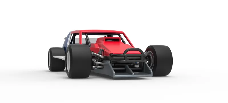 Vintage Asphalt Modified stock car V10 Scale 1:25 - Model preview 27