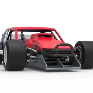 Vintage Asphalt Modified stock car V10 Scale 1:25 - Model thumbnail 27