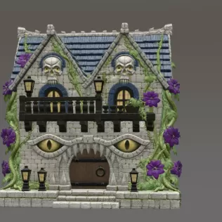 Cursed Watcher Manor STL File for 3D Print - Model thumbnail 4