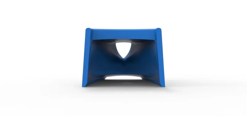 Air Scoop of Pavement Silver Crown Car Scale 1:25 - Model preview 12