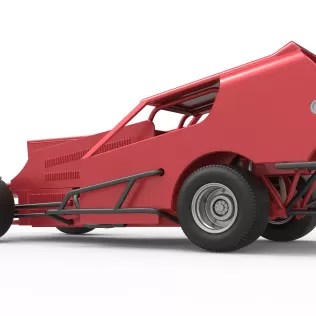 Vintage Dirt Modified stock car Version 4 Scale 1:25 - Model thumbnail 13
