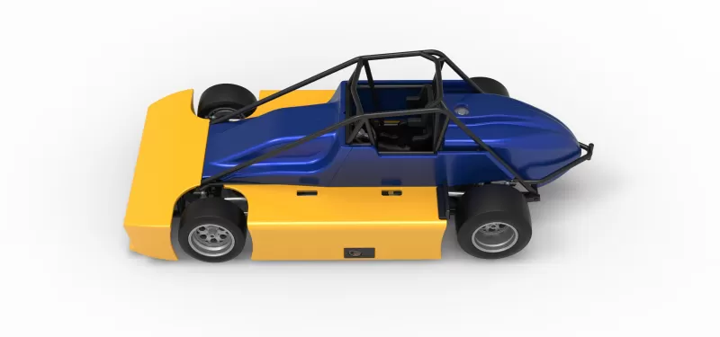 Experimental Pavement Silver Crown Car Version 2 Scale 1:25 - Model preview 10