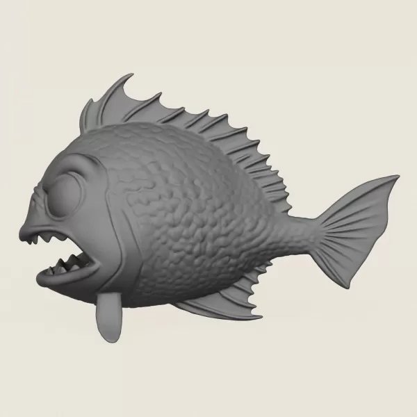 Fish 09 Print Ready 3D Model - Model preview 3