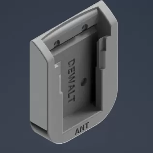 DeWalt XR Battery Transport Case – 4 Slot Organizer - Model thumbnail 5