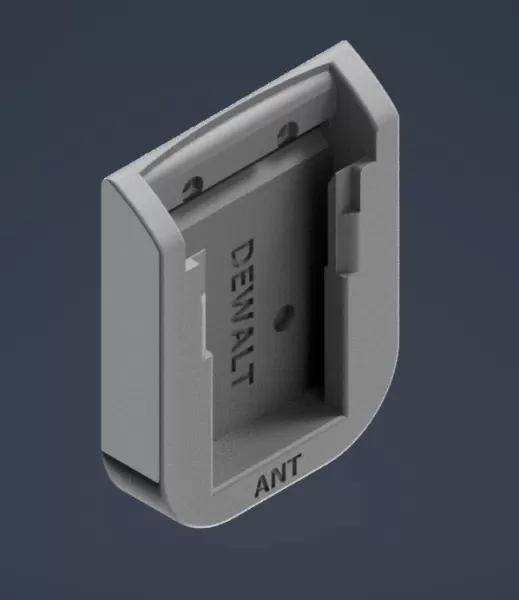 DeWalt XR Battery Transport Case – 4 Slot Organizer - Model preview 5