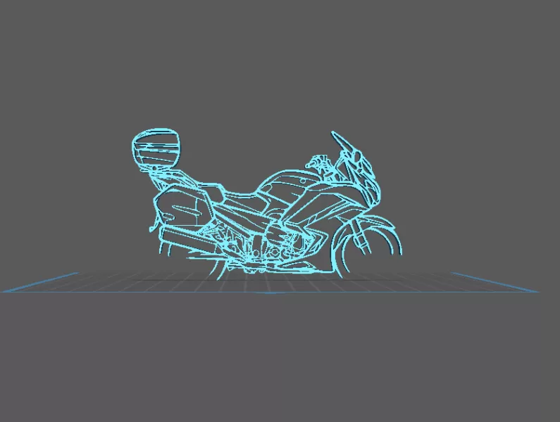 Yamaha - FRJ 1300 Wall art - Model preview 1