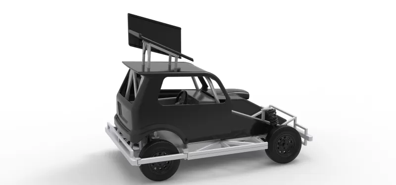 New Zealand Ministock car Version 3 Scale 1:25 - Model preview 20