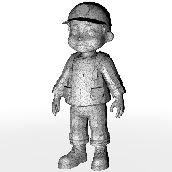 Stylized Character Collection Vol. 01 – Kitbash High-Poly 3D Mod - Model preview 7