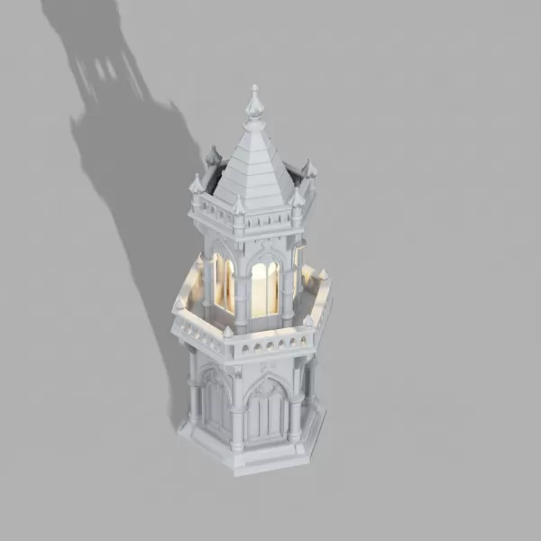 Gothic Candle Tower – Keep - Model preview 1