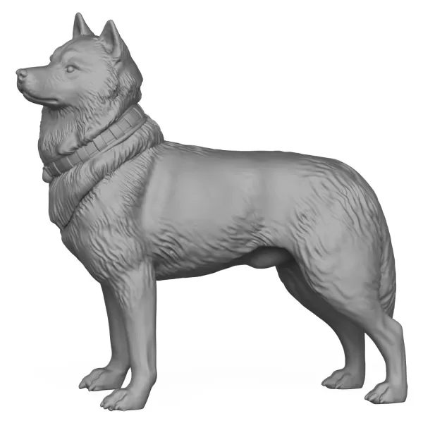 3D Printable Dog Standing Pose - Model preview 3