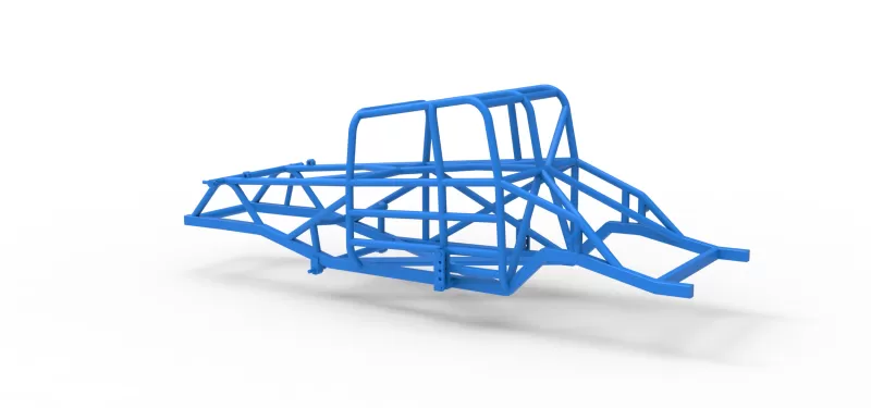 Frame of Canadian vintage modified stock car Scale 1:25 - Model preview 9