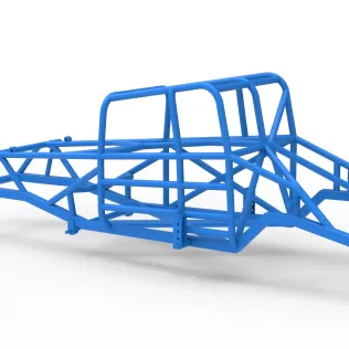 Frame of Canadian vintage modified stock car Scale 1:25 - Model thumbnail 9