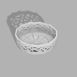 Spider Web Bowl - Halloween Candy Dish - Model thumbnail 1