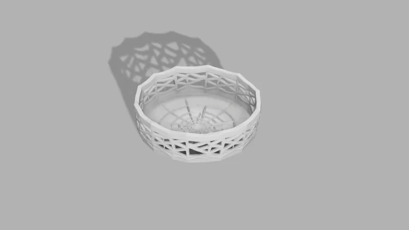 Spider Web Bowl - Halloween Candy Dish - Model preview 1