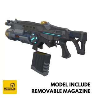 Lancer GL - Gears of War - Printable 3d model - STL files - Model thumbnail 7