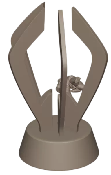 3D Judo Trophy – Premium Model for 3D Printing! - Model preview 9