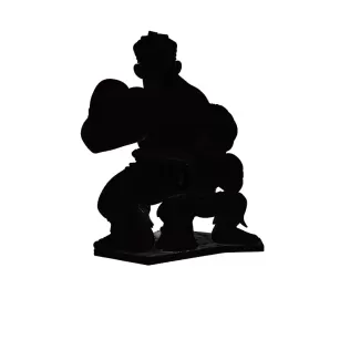 Kid and Boxer Man 3D Model - Model thumbnail 2