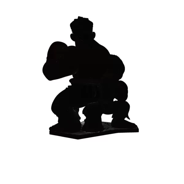 Kid and Boxer Man 3D Model - Model preview 2