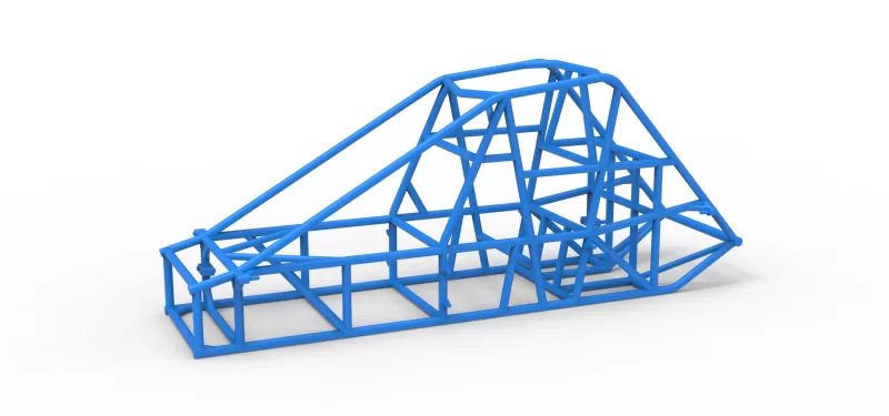 Frame of Experimental Pavement Silver Crown Car V2 Scale 1:25 - Model preview 1