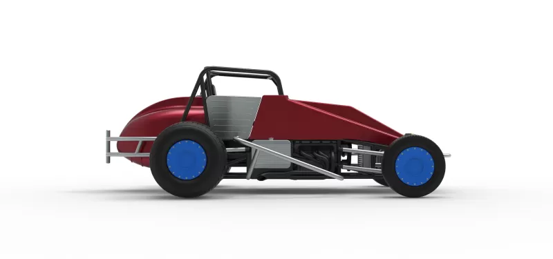 Vintage Dirt Silver Crown Car Scale 1:25 - Model preview 22