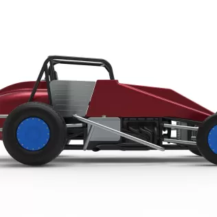 Vintage Dirt Silver Crown Car Scale 1:25 - Model thumbnail 22