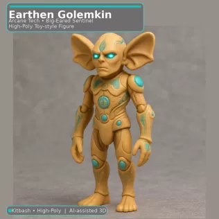 Desert Relic Guardians – 10 Character Kitbash Collection - Model thumbnail 20