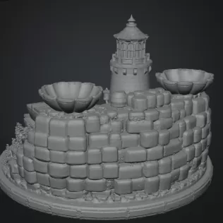 Lighthouse Jewelry Organizer STL File for 3D Print - Model thumbnail 14