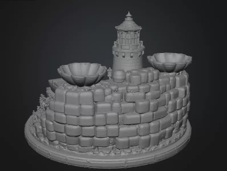 Lighthouse Jewelry Organizer STL File for 3D Print - Model preview 14