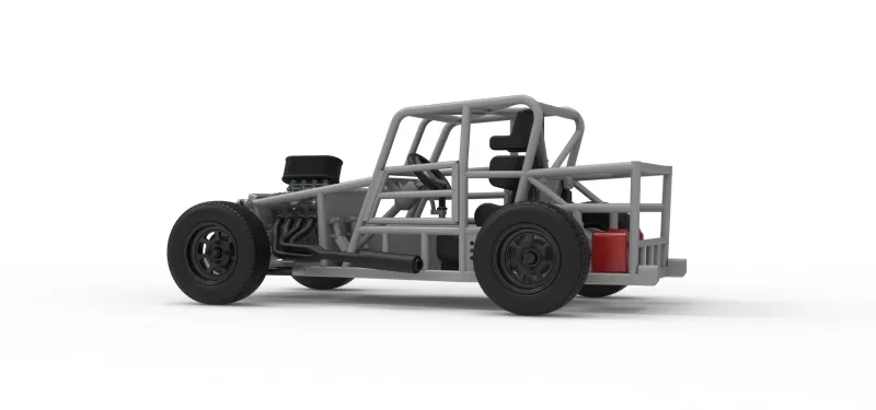 Dwarf car Base Version 2 Scale 1:25 - Model preview 13