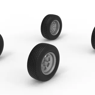 Wheel Set of Dwarf car Scale 1:25 - Model thumbnail 2