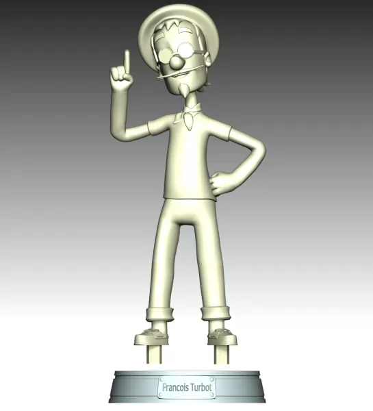 Francois Turbot FanArt - Model preview 11