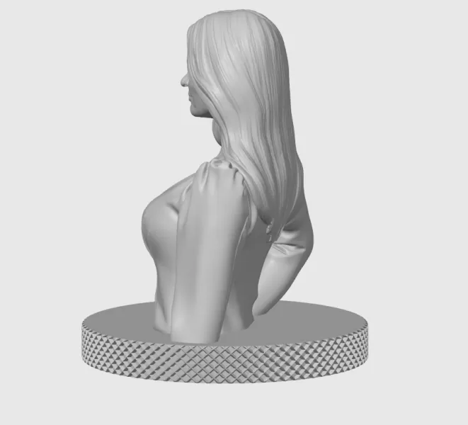 Emily Blunt 3D Bust Print - Model preview 6