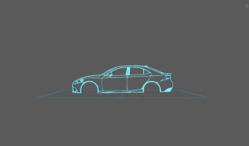 Lexus - IS350 Wall Art - Model preview 1
