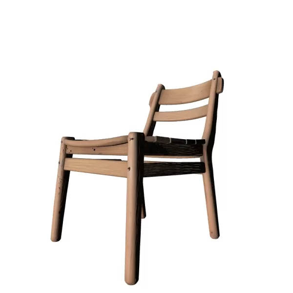Wooden Chair 3D Printable Model - Model preview 5