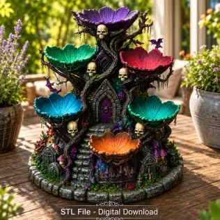 Haunted Hollow Gothic Organizer STL File for 3D Print - Model thumbnail 2