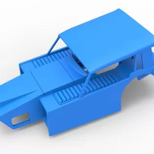 Shell of Vintage Dirt Modified stock car Version 6 Scale 1:25 - Model thumbnail 2