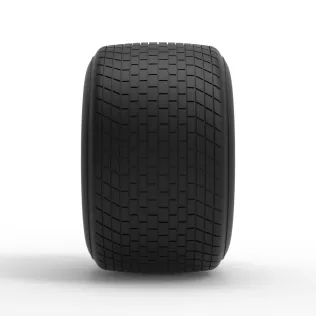 Dirt Sprint racing tire 26 Scale 1:25 - Model thumbnail 4