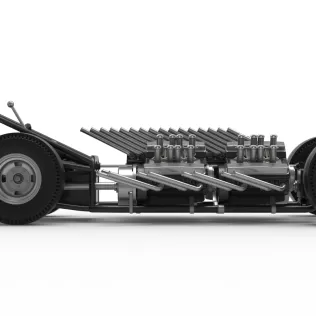 Vintage AWD Dragster Base Version 2 Scale 1:25 - Model thumbnail 19